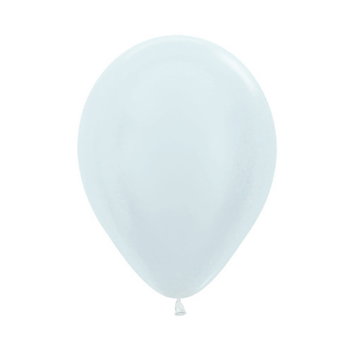30cm Satin White (405) Sempertex Latex Balloons #30206601 - Pack of 100 LOW STOCK