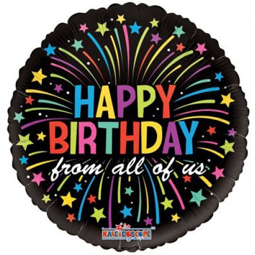 45cm Round Foil Birthday From All of Us #30209114 - Each (Pkgd.) TEMPORARILY UNAVAILABLE