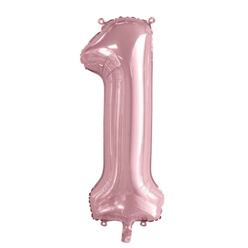 86cm Number 1 Light Pink Foil Balloon #30213761 - Each (Pkgd.) 