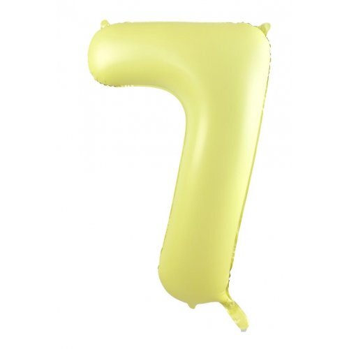 86cm Number 7 Matte Yellow Foil Balloon #30213877 - Each (Pkgd.)
