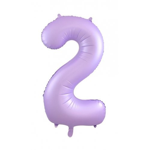 86cm Number 2 Matte Lilac Foil Balloon #30213892 - Each (Pkgd.)