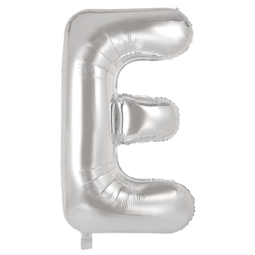 86cm Letter E Silver Foil Balloon #30213904 - Each (Pkgd.) 