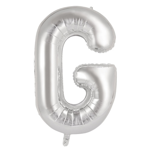 86cm Letter G Silver Foil Balloon #30213906 - Each (Pkgd.)