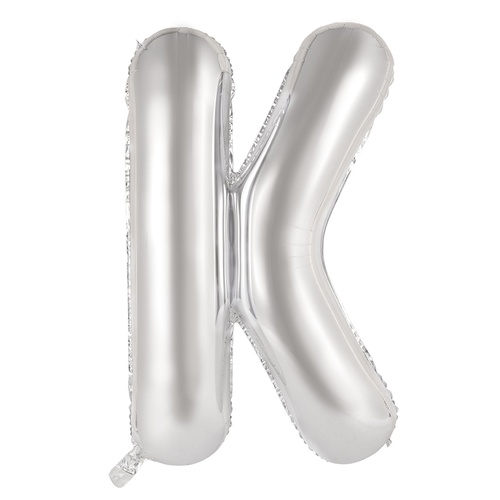 86cm Letter K Silver Foil Balloon #30213910 - Each (Pkgd.)