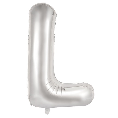 86cm Letter L Silver Foil Balloon #30213911 - Each (Pkgd.)