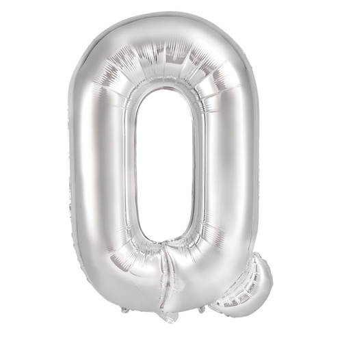 86cm Letter Q Silver Foil Balloon #30213916 - Each (Pkgd.)