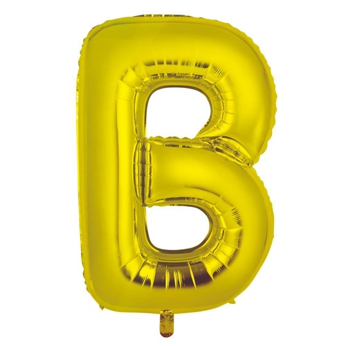 86cm Letter B Gold Foil Balloon #30213941 - Each (Pkgd.)