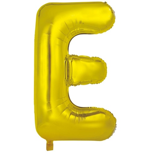 86cm Letter E Gold Foil Balloon #30213944 - Each (Pkgd.)