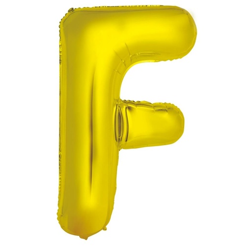 86cm Letter F Gold Foil Balloon #30213945 - Each (Pkgd.)