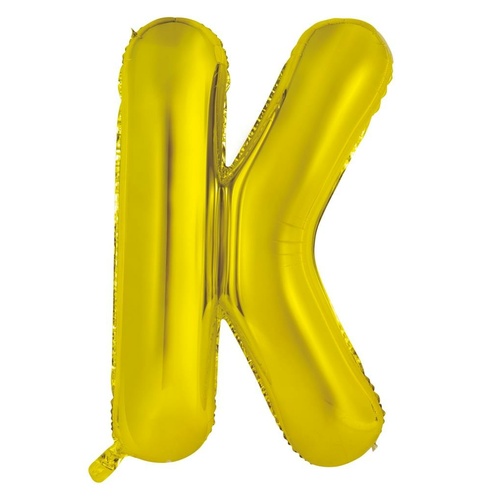 86cm Letter K Gold Foil Balloon #30213950 - Each (Pkgd.) 