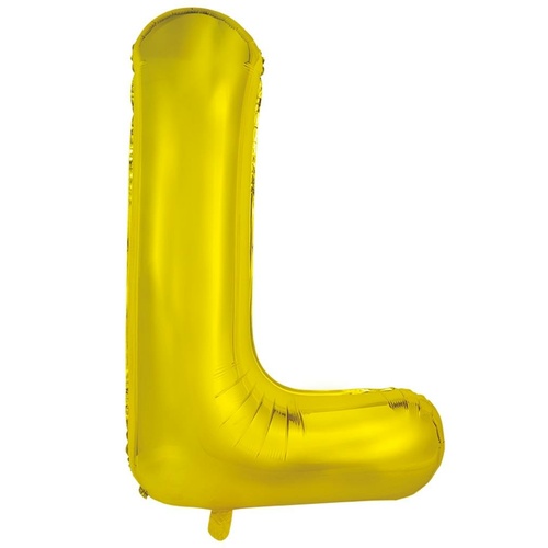 86cm Letter L Gold Foil Balloon #30213951 - Each (Pkgd.)