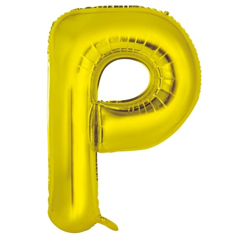 86cm Letter P Gold Foil Balloon #30213955 - Each (Pkgd.)