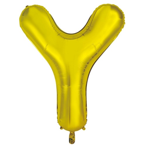 86cm Letter Y Gold Foil Balloon #30213964 - Each (Pkgd.)