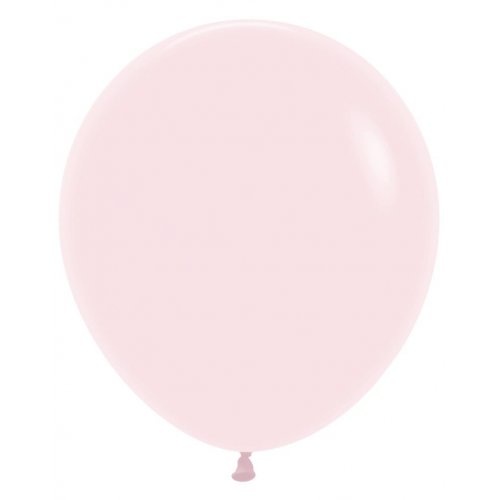 46cm Round Matte Pastel Pink Decrotex Plain Latex #30222630 - Pack of 25