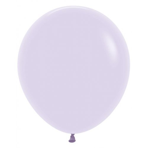 46cm Round Matte Pastel Lilac Decrotex Plain Latex #30222634 - Pack of 25 
