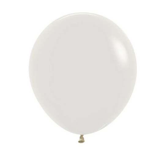 46cm Round Pastel Dusk Cream Decrotex Plain Latex #30222636 - Pack of 25 