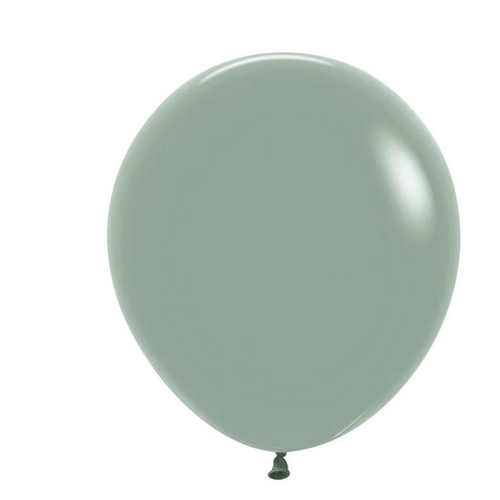 46cm Round Pastel Dusk Green Decrotex Plain Latex #30222639 - Pack of 25 