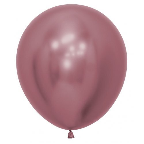 46cm Round Reflex Pink Decrotex Plain Latex #30222643 - Pack of 25