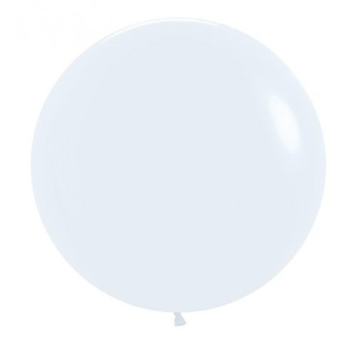 60cm Round Fashion White Decrotex Plain Latex #30222651 - Pack of 3 