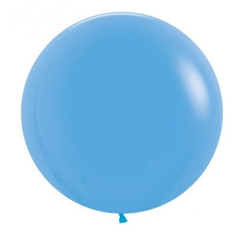 60cm Round Fashion Blue Decrotex Plain Latex #30222663 - Pack of 3  