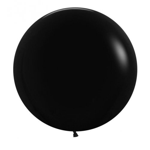 60cm Round Fashion Black Decrotex Plain Latex #30222670 - Pack of 3 TEMPORARILY UNAVAILABLE