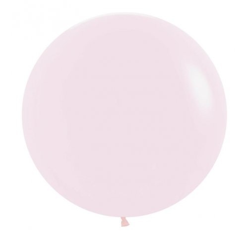 60cm Round Matte Pastel Pink Decrotex Plain Latex #30222681 - Pack of 3 