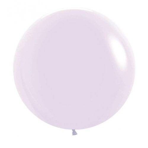 60cm Round Matte Pastel Lilac Latex Decrotex Plain Latex #30222685 - Pack of 3 