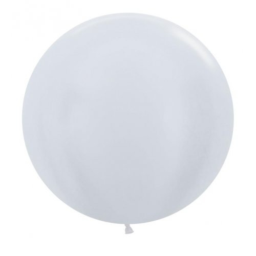 60cm Round Satin White Decrotex Plain Latex #30222690 - Pack of 3 TEMPORARILY UNAVAILABLE