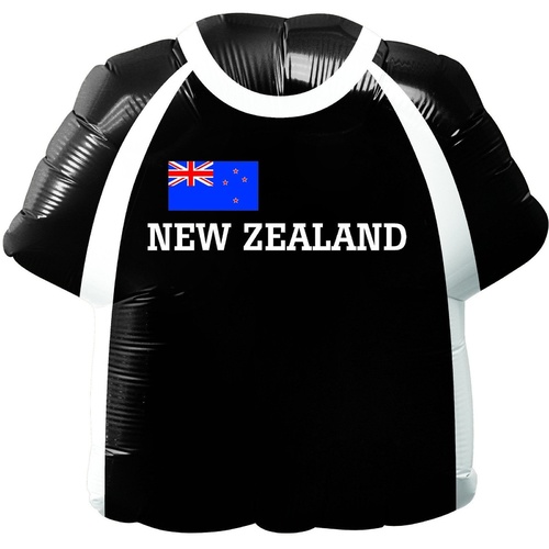56cm Shirt Shape Foil New Zealand Shirt #30280 - Each (Pkgd.) SPECIAL ORDER ITEM