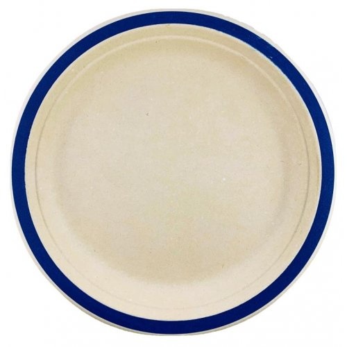 Sugarcane Dinner Plates Royal Blue #30400216 - 10Pk (Pkgd.)