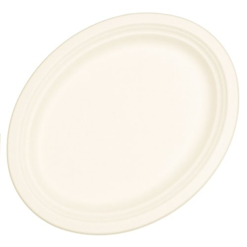 Sugarcane Oval Plates White #30400653 - 10Pk (Pkgd.)