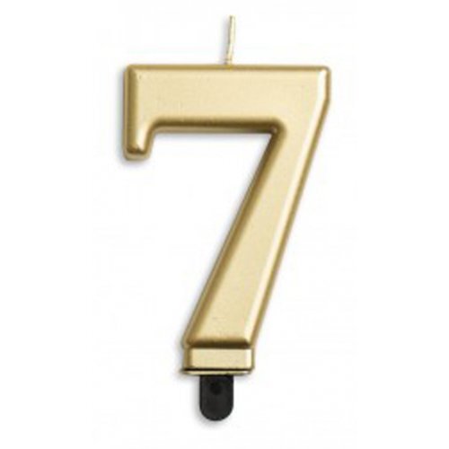 Candle Numeral #7 Gold Jumbo #30431267 - Each (Pkgd.)