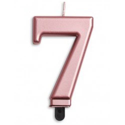 Candle Numeral #7 Rose Gold Jumbo #30431277 - Each (Pkgd.)