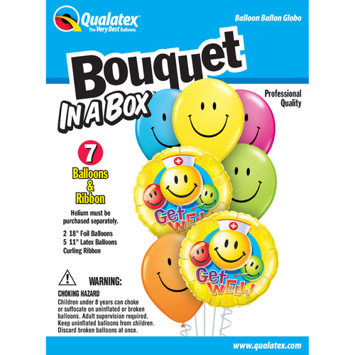 DISC Bouquet in a Box - Get Well Smiles #30942 TEMPORARILY UNAVAILABLE