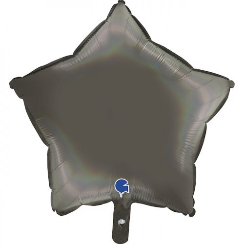 45cm Star Foil Holographic Platinum Grey #30G192P00RHGY - Each (Pkgd.)  TEMPORARILY UNAVAILABLE