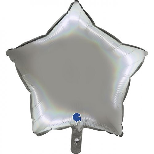 45cm Star Foil Holographic Platinum Pure #30G192P01RHPU - Each (Pkgd.)