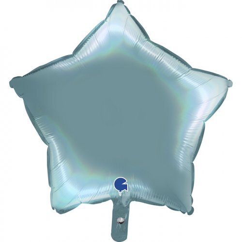 45cm Star Foil Holographic Platinum Tenerife Sea #30G192P02RHTS - Each (Pkgd.)