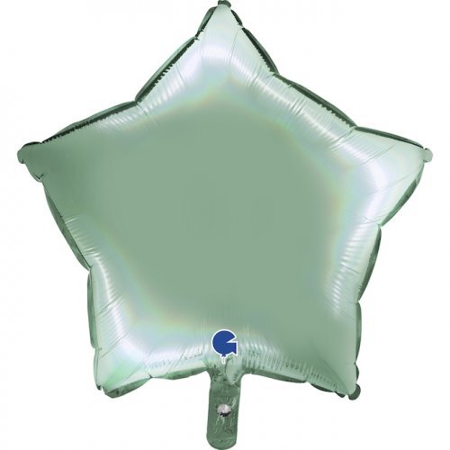 45cm Star Foil Holographic Platinum Tiffany #30G192P03RHTI - Each (Pkgd.)