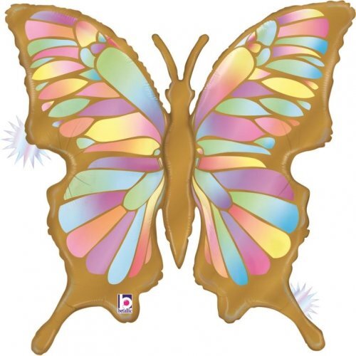DISC 84cm Shape Foil Opal Butterfly #30G25093RH - Each (Pkgd.)