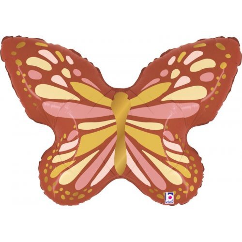 88cm Shape Boho Butterfly Foil #30G25174P - Each (Pkgd.)