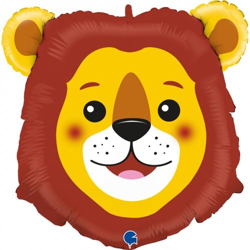 74cm Shape Foil Lion Head #30G72010 - Each (Pkgd.)
