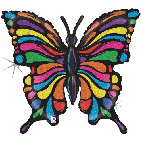 83cm Shape Foil Pop Art Butterfly #30G85523H - Each (Pkgd.)