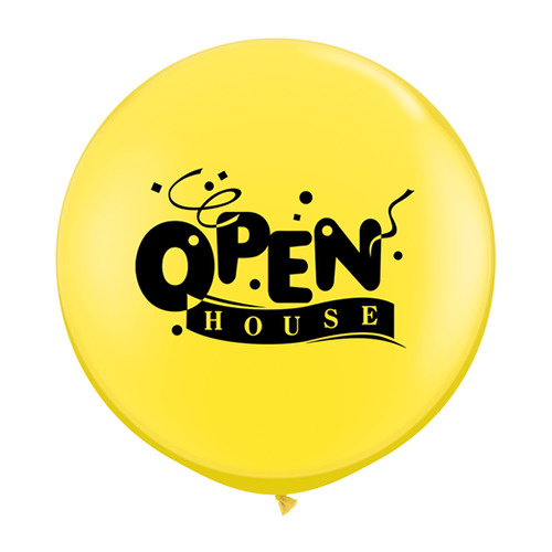 90cm Round Yellow Open House Confetti #31618 - Pack of 2 SPECIAL ORDER ITEM