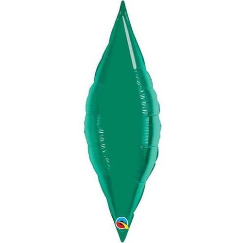 33cm Taper Emerald Green Plain Foil #31875 - Each (Unpackaged, Requires air inflation, heat sealing) SPECIAL ORDER ITEM