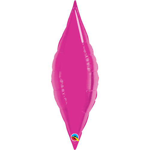 33cm Taper Magenta Plain Foil #31876 - Each (Unpackaged, Requires air inflation, heat sealing) SPECIAL ORDER ITEM