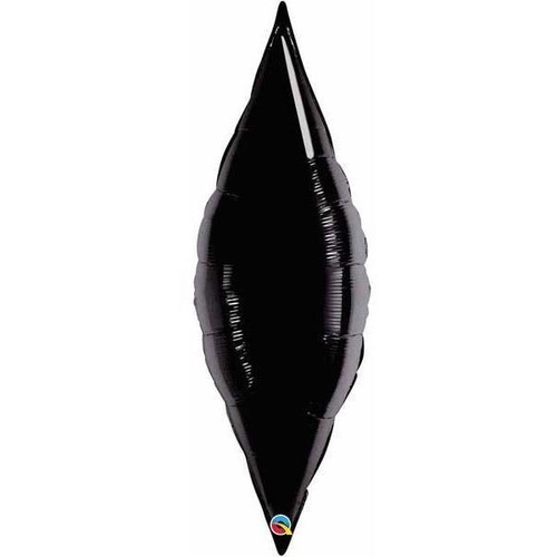 95cm Taper Onyx Black Plain Foil #31979 - Each (Unpkgd.) SPECIAL ORDER ITEM