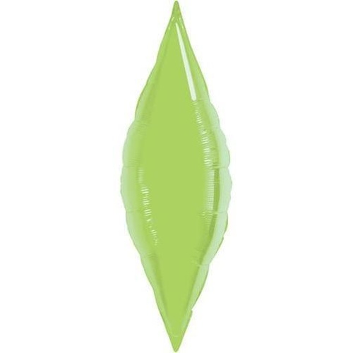 33cm Taper Lime Green Plain Foil #32020 - Each (Unpackaged, Requires air inflation, heat sealing) SPECIAL ORDER ITEM