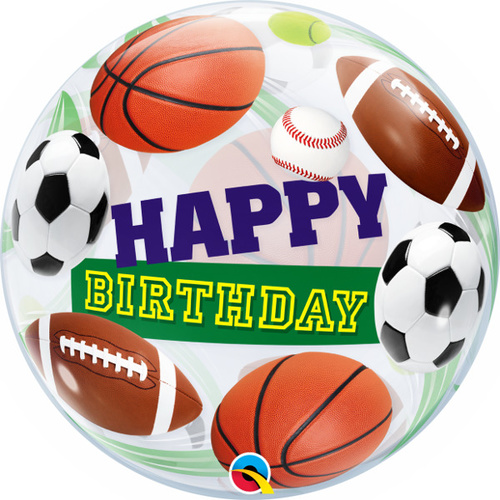 56cm Single Bubble Birthday Sport Balls #34821 - Each TEMPORARILY UNAVAILABLE