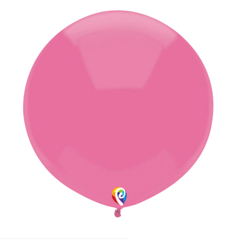 43cm Round Neon Pink Outdoor Balloon #34878 - Pack of 50