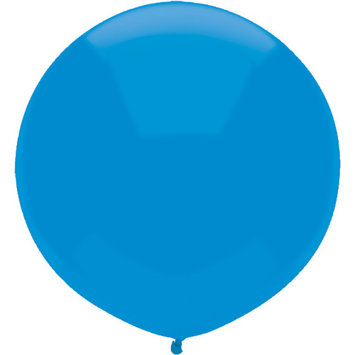 43cm Round Neon Blue Outdoor Balloon #34917 - Pack of 50
